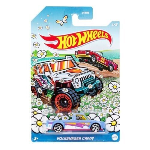 Hot Wheels 2023 Spring Mix Juego de 5 autos Escala 1:64 Coches fundidos a presión Modelo Juguetes