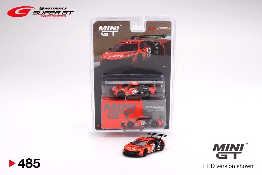 Mini GT Japón Exclusivo Super GT Honda NSX GT3 EVO22 1:64 Modelo de coche a escala fundido a presión