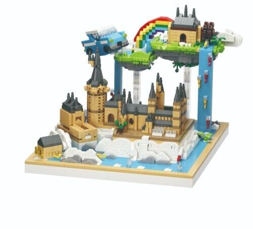 Moyu building Toy Magic School Castle Building Model Kit de bloques de construcción 3088 PCS