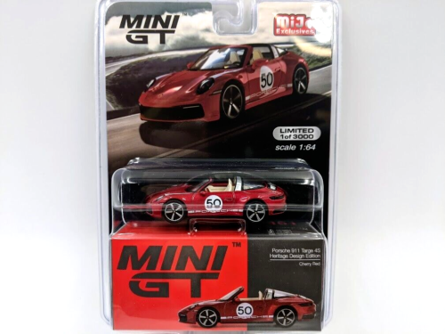 MINI GT Porsche 911 Targe 4S Heritage Design Edition 1:64 Die-cast Cars Model Toys