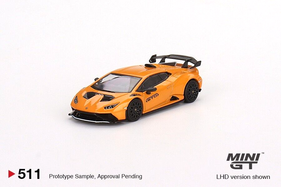 MINI GT Lamborghini Huracán STO Arancio Boreal 1/64 Metal Die-cast Car Model