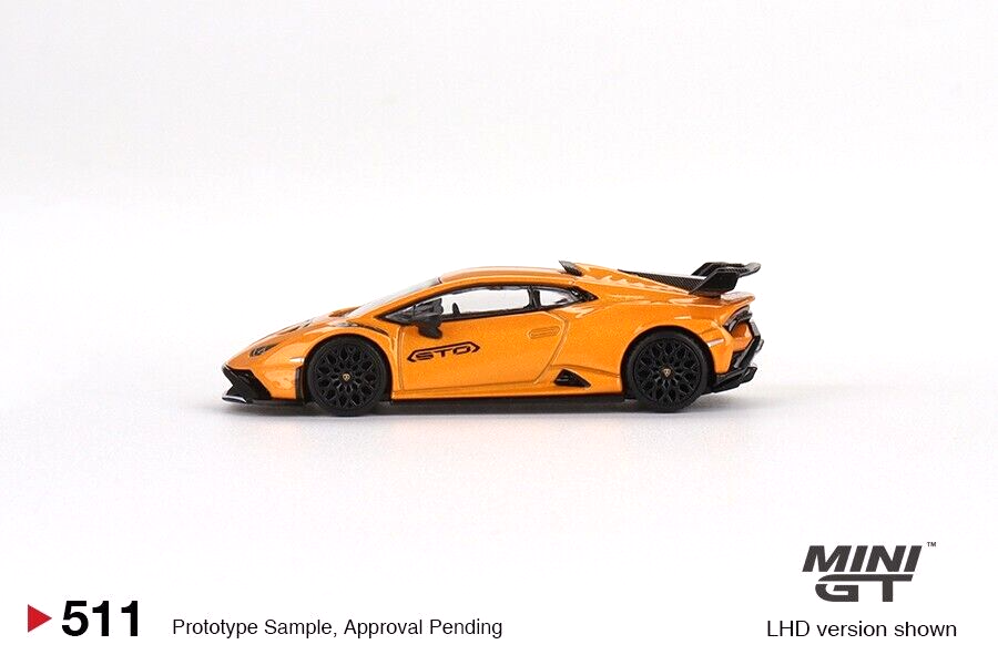 MINI GT Lamborghini Huracán STO Arancio Boreal 1/64 Metal Die-cast Car Model