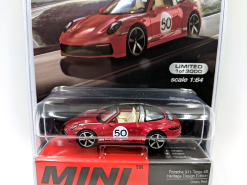 MINI GT Porsche 911 Targe 4S Heritage Design Edition 1:64 Die-cast Cars Model Toys