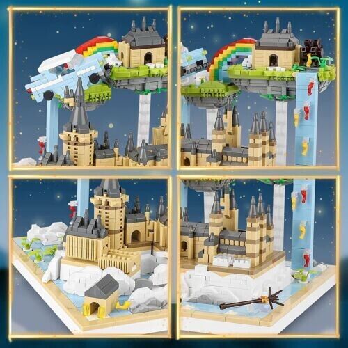 Moyu building Toy Magic School Castle Building Model Building Blocks Kit 3088 PCS