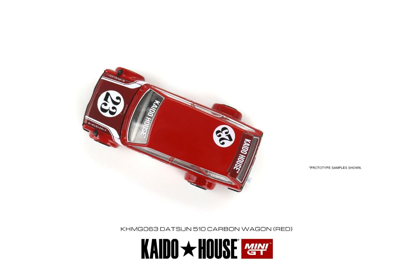 Mini GT Kaido House Datsun KAIDO 510 Wagon CARBON FIBER V2 1/64 Die-cast Car Model