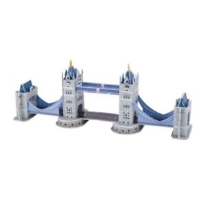 Word Famous Building London Tower Bridge 3D Rompecabezas DIY Modelo Set 33 PCS