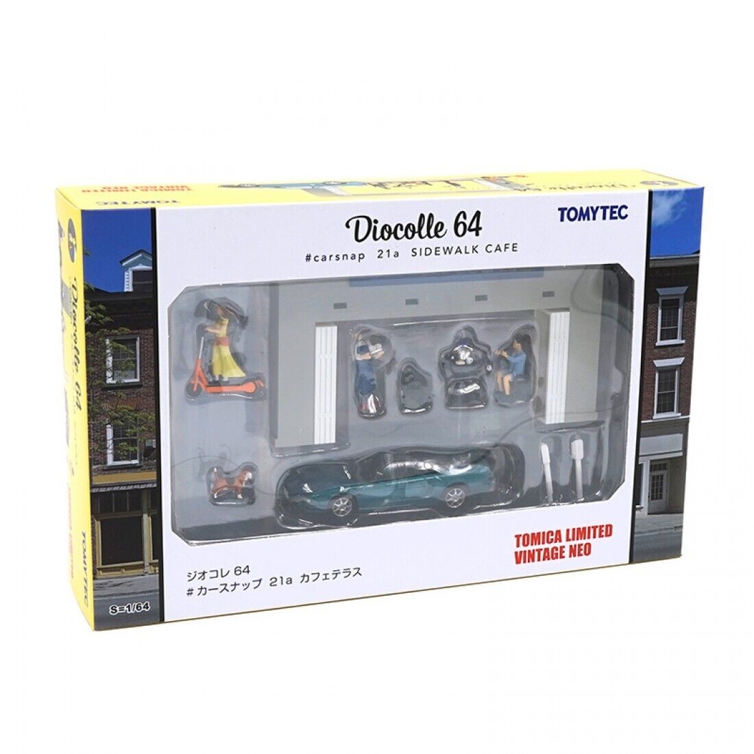 [Tomica Limited Vintage Diocolle 21A 1/64] Sidewalk Cafe Honda Nsx