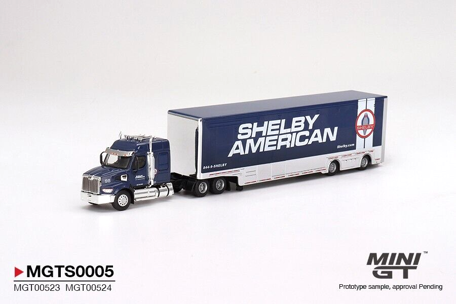 MINI GT Shelby GT500 American Transporter Truck Set Metal fundido a presión 1/64 modelo de coche