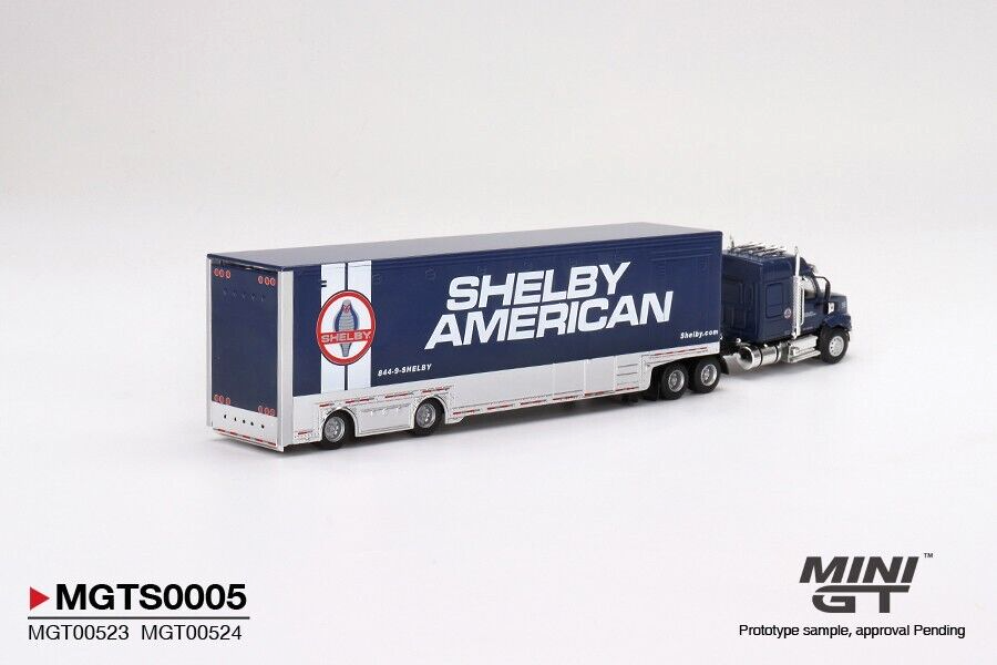 MINI GT Shelby GT500 American Transporter Truck Set Metal Die-cast 1/64 Car Model