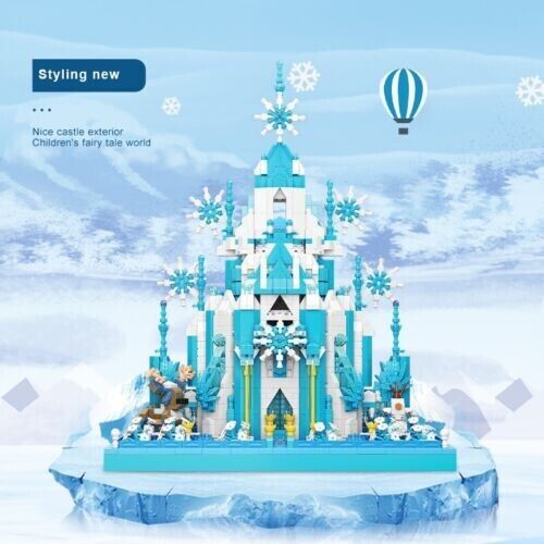 Moyu Building Toy Princess Frozen Ice Castle Building Model Building Block Kit 3386 PCS