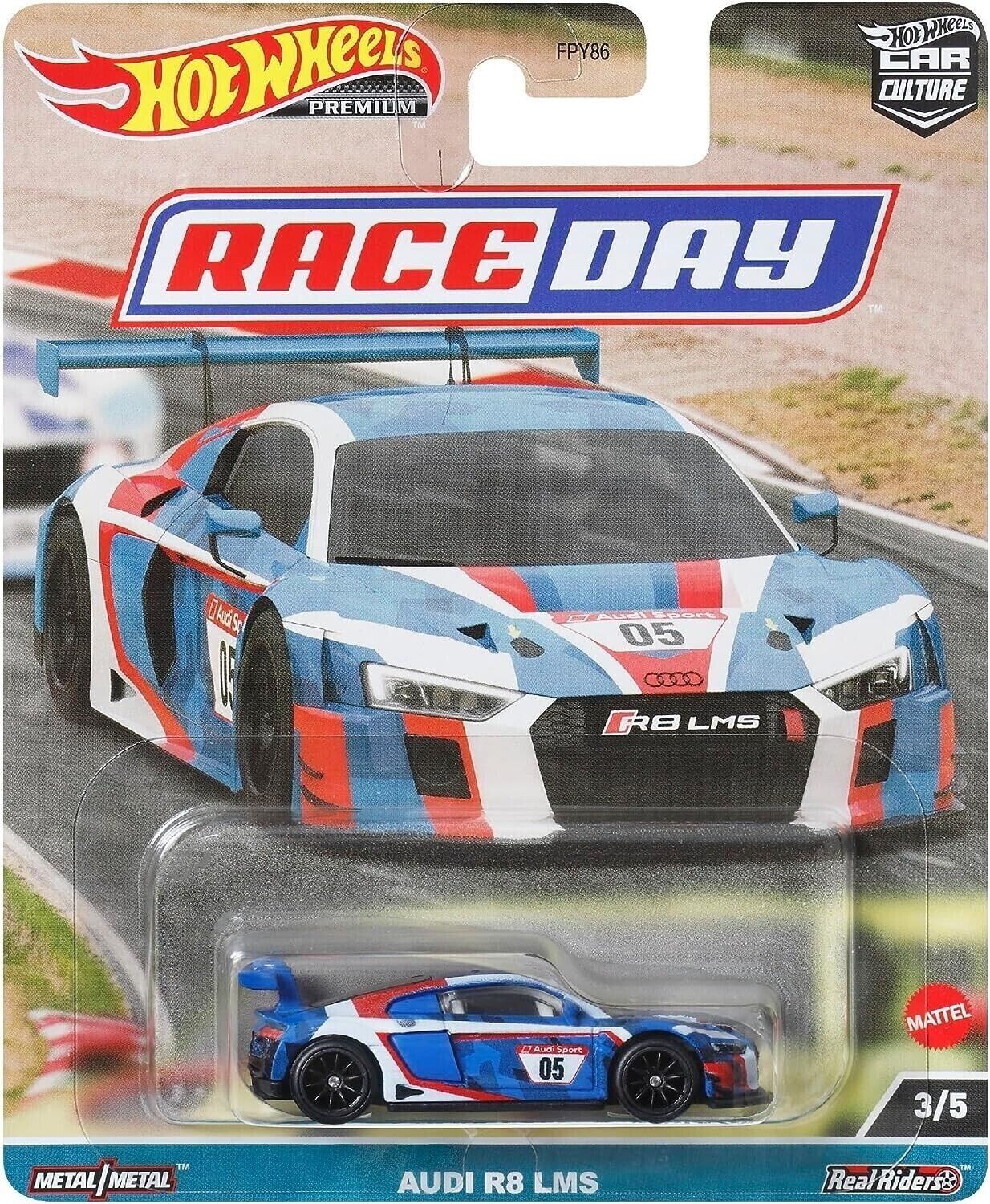 2023 Hot Wheels Car Cultures Race Day 5 Car Set Metal Die-cast Toy 1/64 Car Model