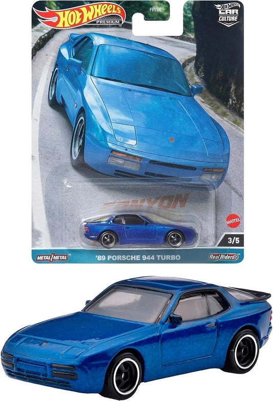 2023 Hot Wheels Car Culture Canyon Warriors '89 Porsche 944 Turbo Car Blue 1/64