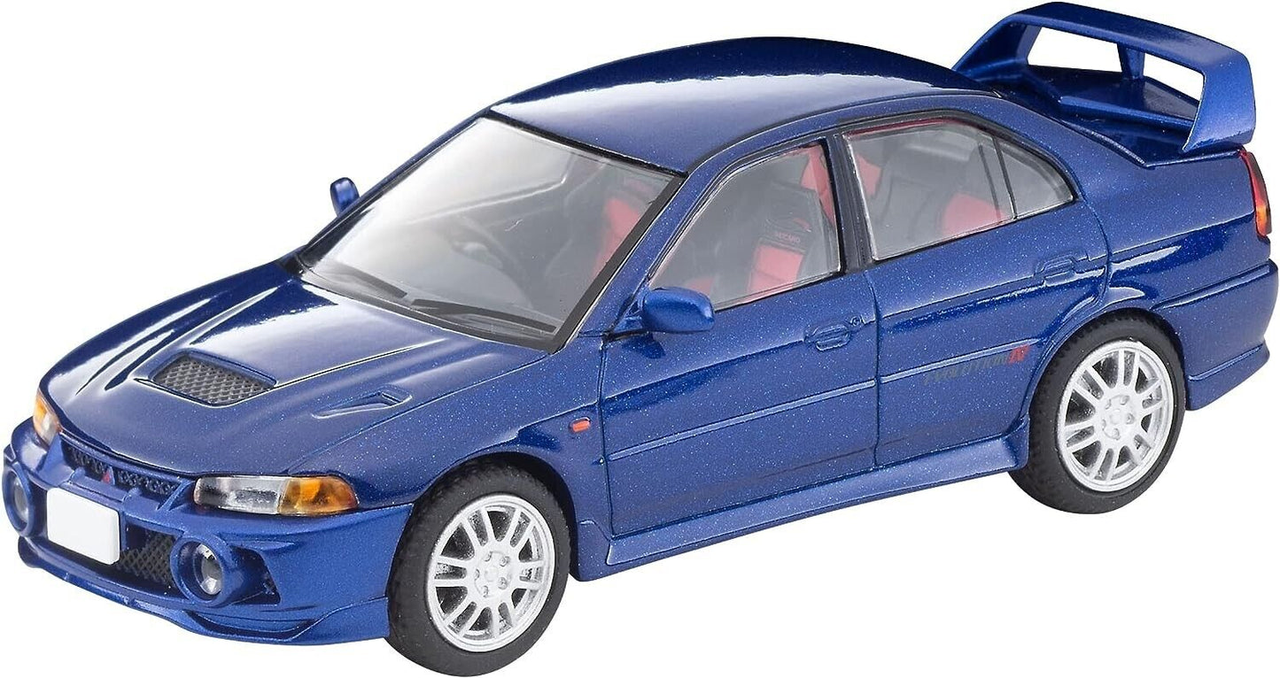 Tomytec Vintage Mitsubishi Lancer Evolution IV GSR JDM Metal Car Model Navy 1/64