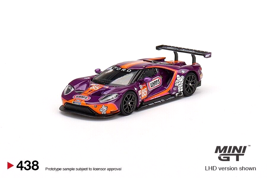 Mini GT Ford GT #85 2019 24 Horas de Le Mans LM GTE-Am 1:64 Modelo de coche fundido a presión