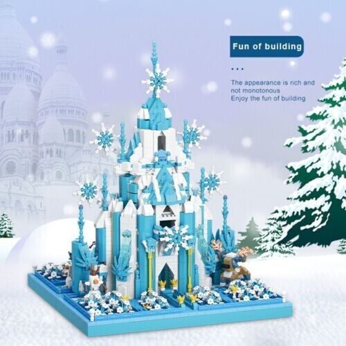 Moyu Building Toy Princess Frozen Ice Castle Building Model Building Block Kit 3386 PCS