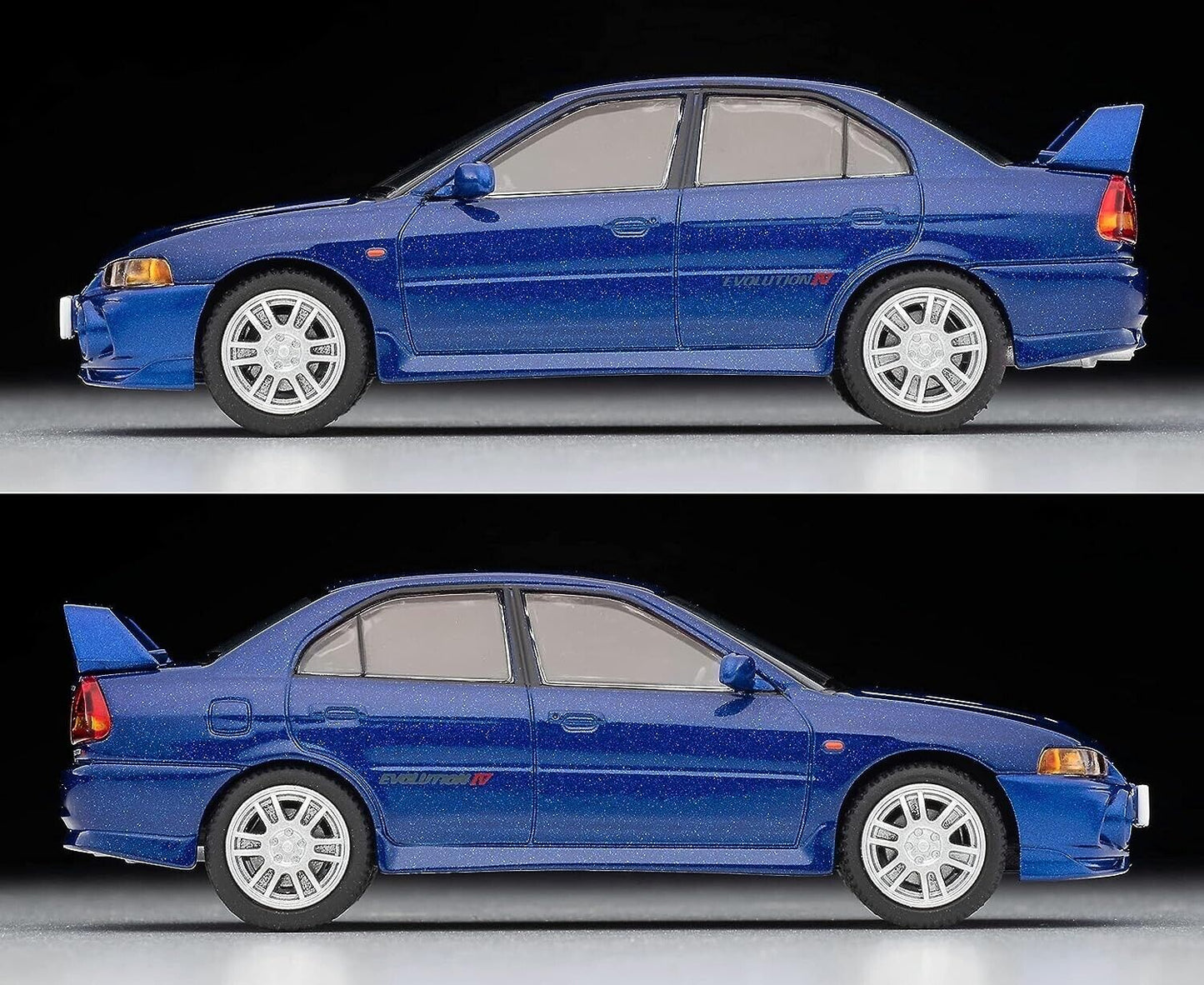 Tomytec Vintage Mitsubishi Lancer Evolution IV GSR JDM Metal Car Model Navy 1/64