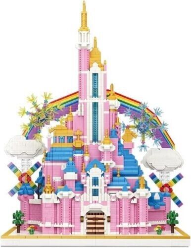 Moyu Building Toys Princess fairy tale Pink Castle Building Blocks Toys DIY Model 6230 PC