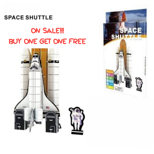 Espacio exterior NASA Transbordador espacial EE. UU. Rompecabezas 3D DIY Modelo Set Juguetes 48 PCS