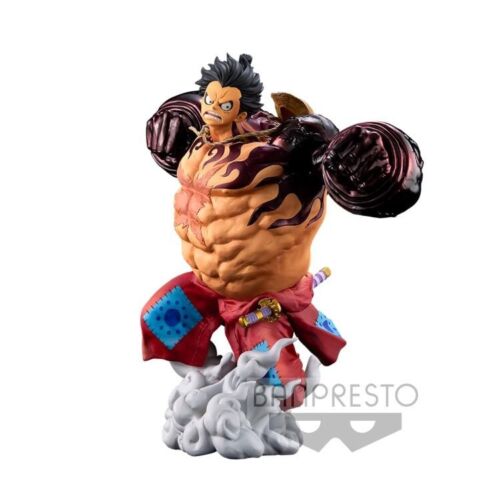 Banpresto One Piece World Figura Colosseum Monkey D. Luffy Gear 4 Estatua de anime