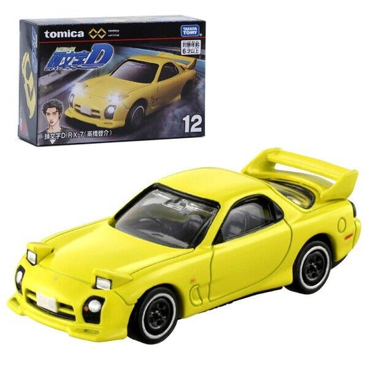 Tomica Premium unlimited Initial D Mazda RX-7 Kosuke Takahashi Metal Car 1/64