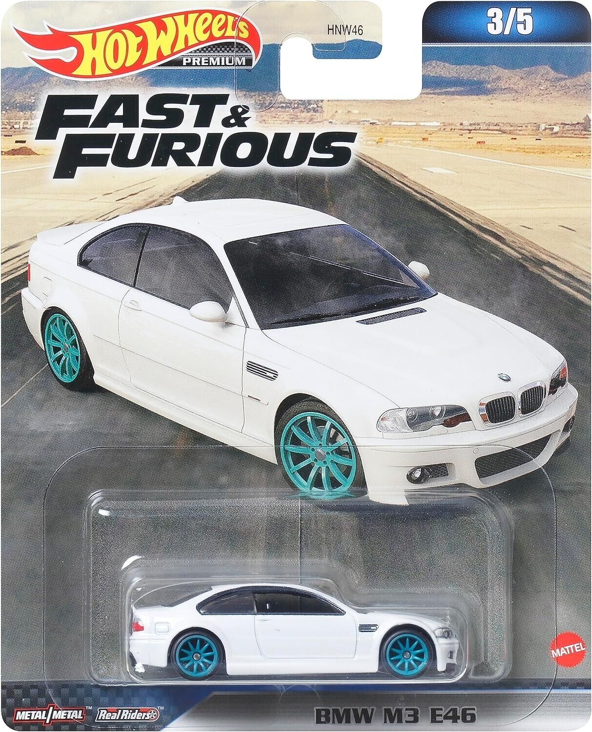Hot Wheels 2023 Fast and Furious BMW M3 E46 Metal Die-cast Car Model Toy 1/64
