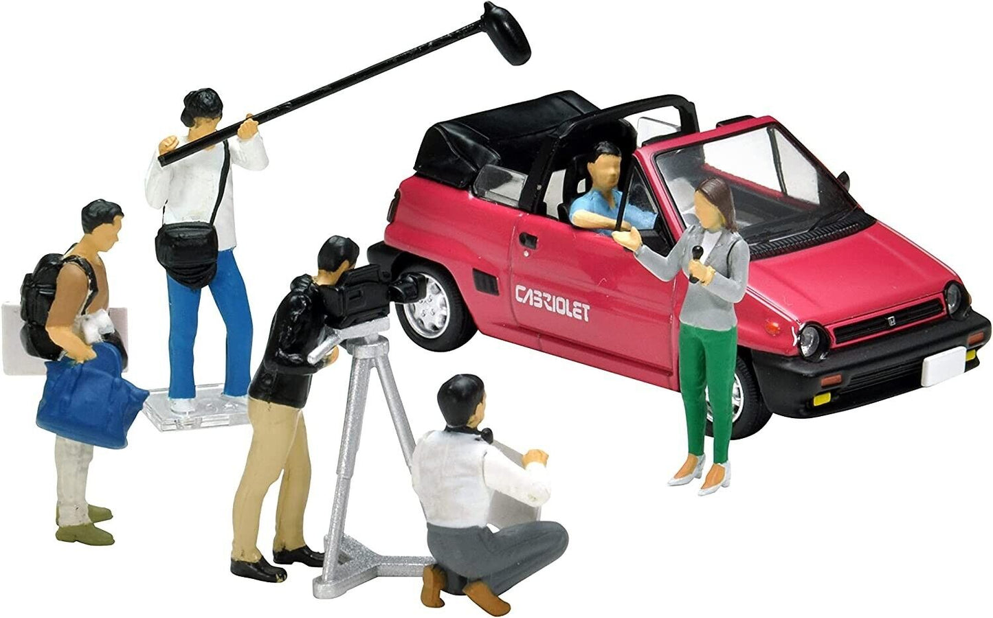 Tomytec Diocolle TV Show Crew Honda City Cabriolet Set 1:64 Die-cast Car Model