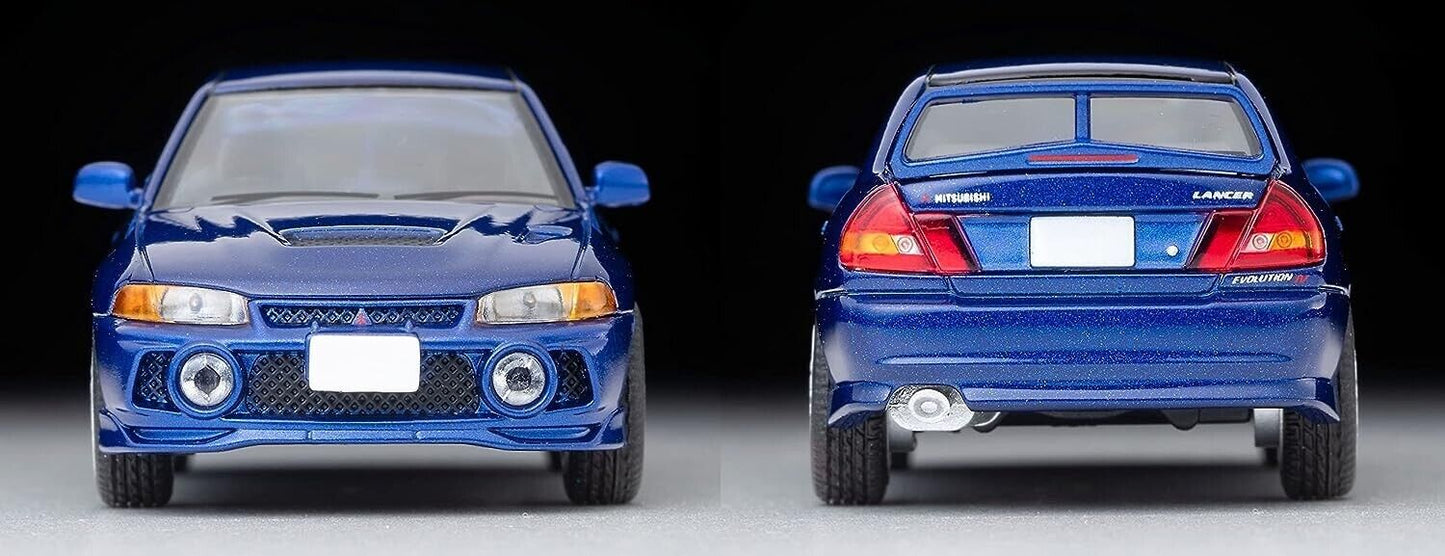 Tomytec Vintage Mitsubishi Lancer Evolution IV GSR JDM Metal Car Model Navy 1/64