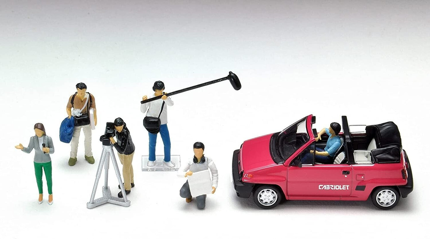 Tomytec Diocolle TV Show Crew Honda City Cabriolet Set 1:64 Die-cast Car Model