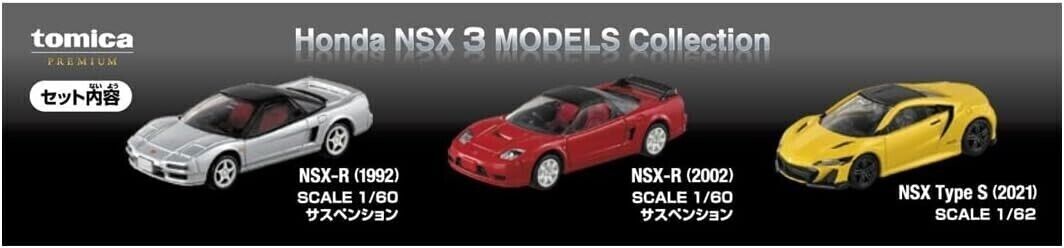 Tomica Premium Honda NSX 3 Models Collection Set of 3 Car Die-cast Car Models