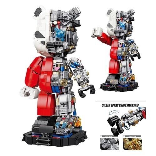 Wangao Building Toys Mechanical Robot Violent Bear Art Model Building Block 1400+PCS