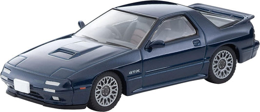 Tomytec Vintage Mazda RX-7 Savanna GT-X JDM Metal Die-cast Car 1/64 LV-N192g Blue