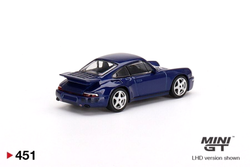 MINI GT RUF CTR aniversario azul oscuro escala 1:64 juguetes de modelo de coche fundido a presión