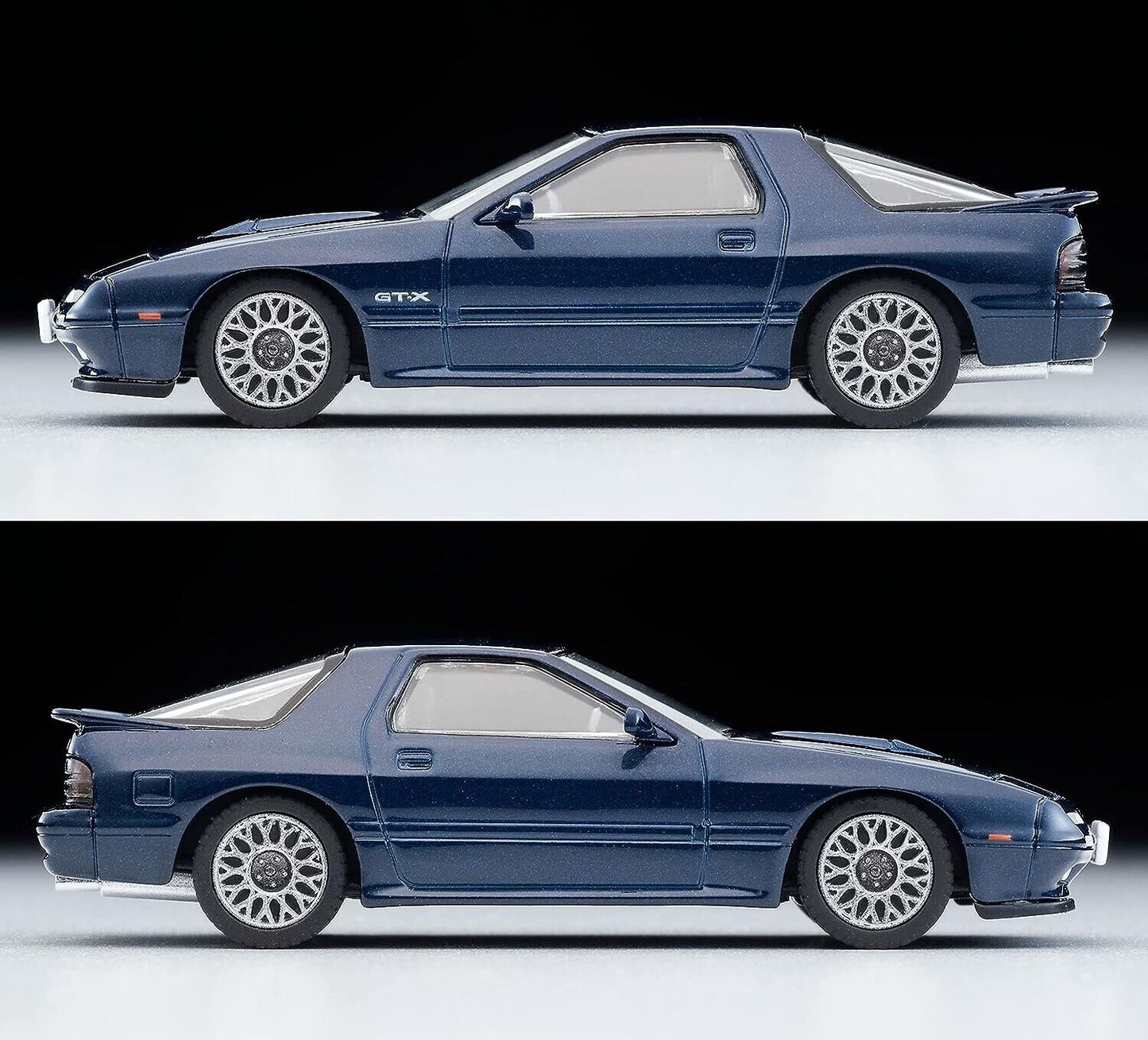 Tomytec Vintage Mazda RX-7 Savanna GT-X JDM Metal Die-cast Car 1/64 LV-N192g Blue