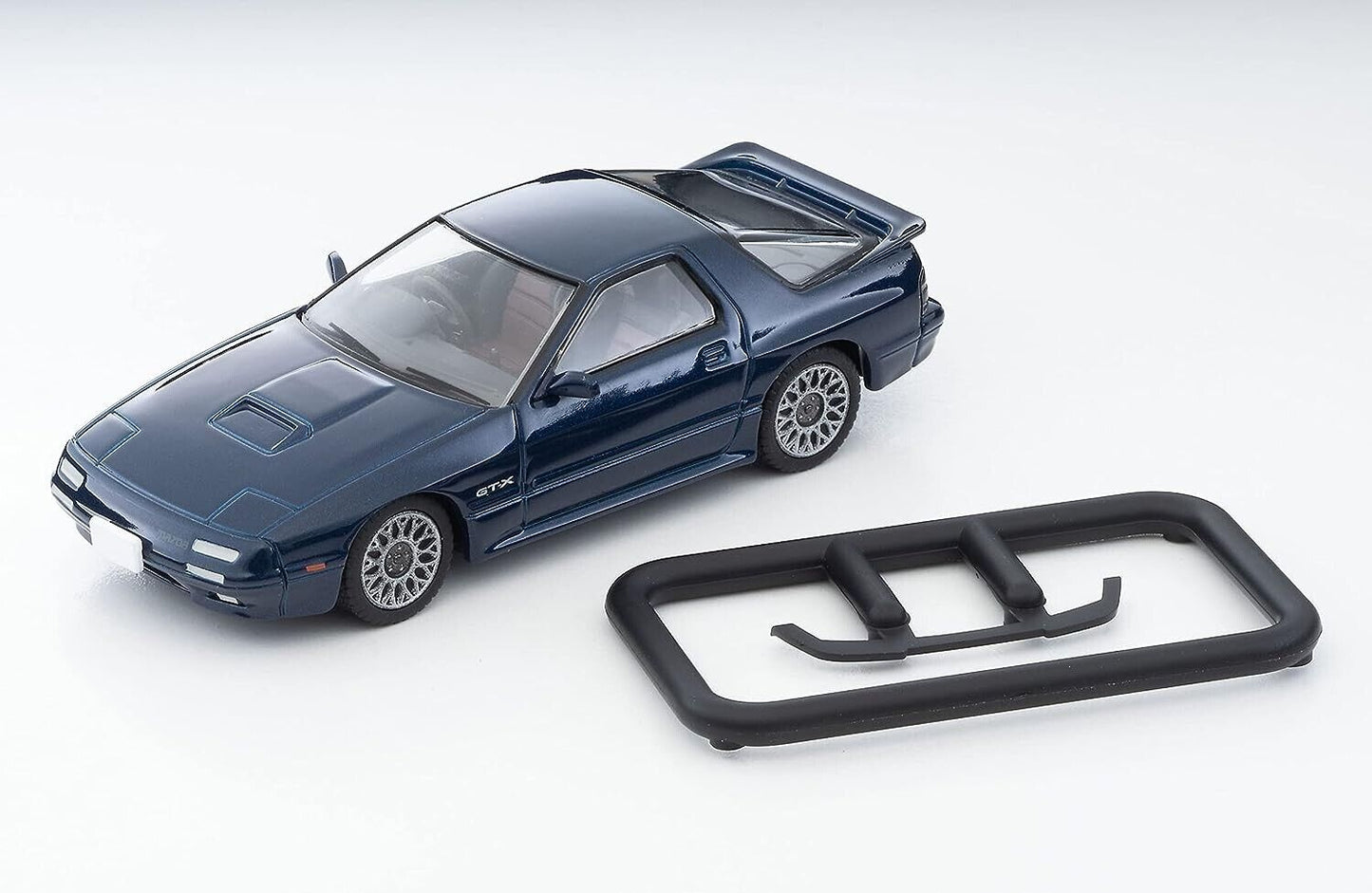 Tomytec Vintage Mazda RX-7 Savanna GT-X JDM Coche de metal fundido a presión 1/64 LV-N192g Azul