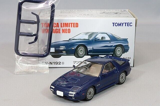 Tomytec Vintage Mazda RX-7 Savanna GT-X JDM Metal Die-cast Car 1/64 LV-N192g Blue