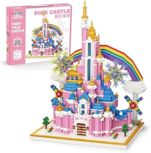 Moyu Building Toys Princess fairy tale Pink Castle Building Blocks Toys DIY Model 6230 PC