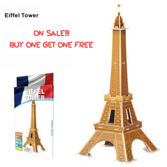 Famous Word Building Paris Eiffel Tower 3D Jigsaw Puzzle DIY Model Set 20 PCS