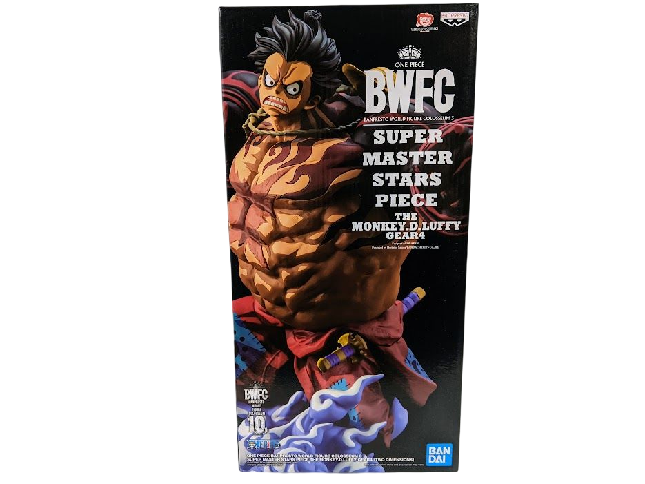 Banpresto One Piece World Figura Colosseum Monkey D. Luffy Gear 4 Estatua de anime