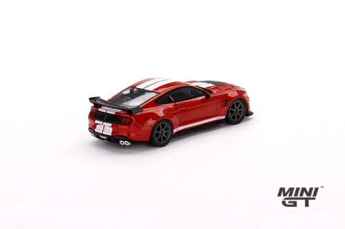 MINI GT Ford Shelby GT500 SE Widebody Race Red, escala 1:64, juguetes de modelo de coche fundido a presión