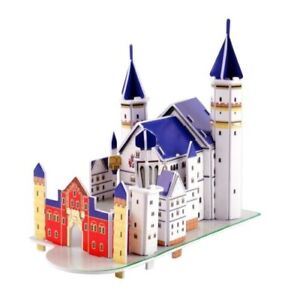 Palabra edificio famoso Castillo de Neuschwanstein rompecabezas 3D modelo DIY Set 31 PCS