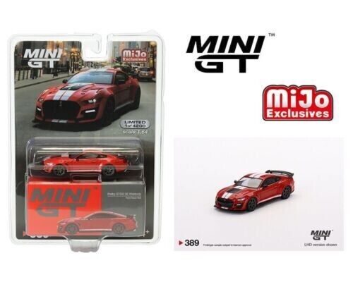 MINI GT Ford Shelby GT500 SE Widebody Race Red 1:64 Scale Die-cast Car Model Toys