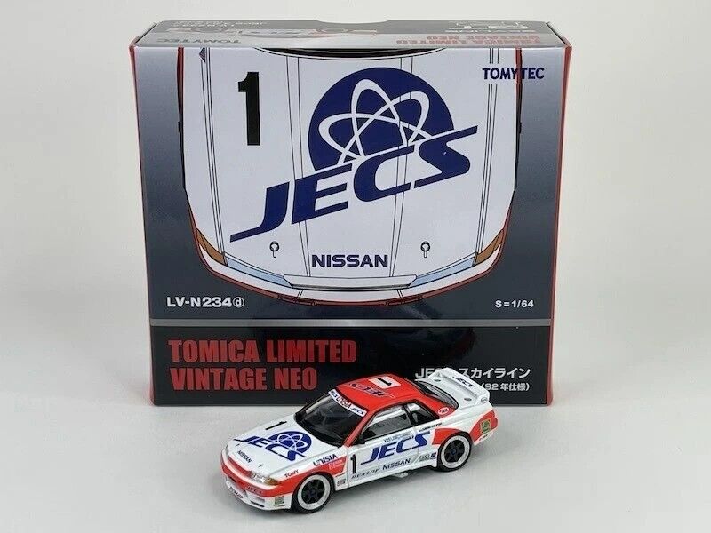 Tomytec Vintage Nissan Skyline R32 GT Unisia JECS JDM coche de Metal modelo 1/64