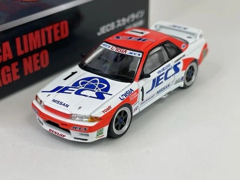 Tomytec Vintage Nissan Skyline R32 GT Unisia JECS JDM coche de Metal modelo 1/64