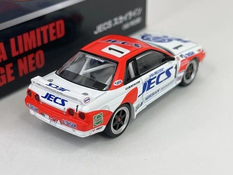 Tomytec Vintage Nissan Skyline R32 GT Unisia JECS JDM coche de Metal modelo 1/64