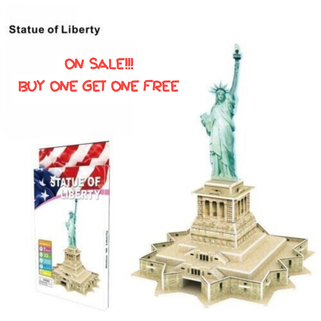 Word Famous 3D Jigsaw Puzzle Building Estatua de la Libertad DIY Modelo Set 22 PCS