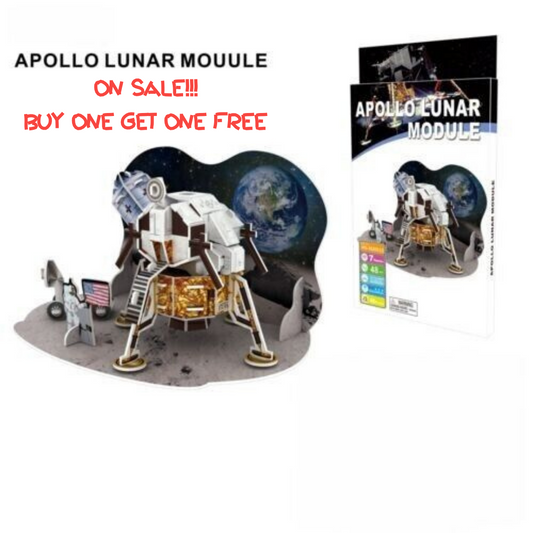 Outer Space Apollo Lunar Module USA 3D Jigsaw Puzzle DIY Model Set Toys 48 PCS