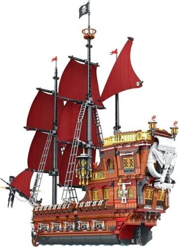 Reobrix Building Toy Caribbean Pirate Ship Building Model Building Blocks Kit 3066PCS