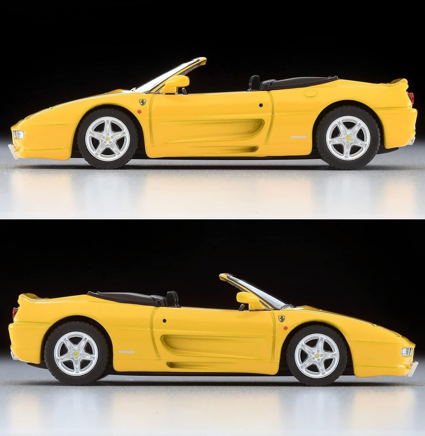 Tomytec Vintage Neo Ferrari F355 Spider Metal Diecast Car Modelo 1/64 Amarillo