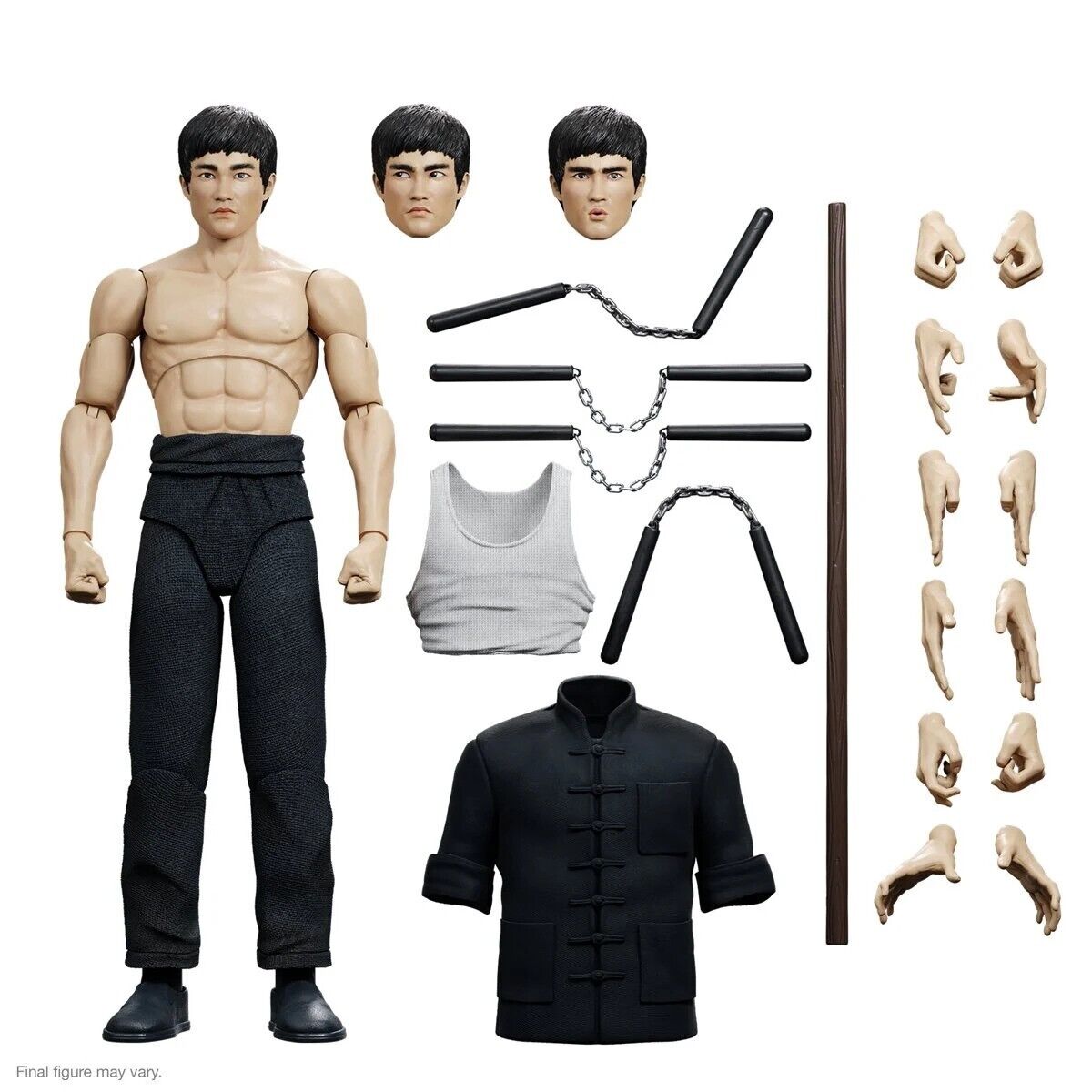 Bruce Lee The Warrior Ultimates JKD Kung Fu Collection Action Figures Toy 7"