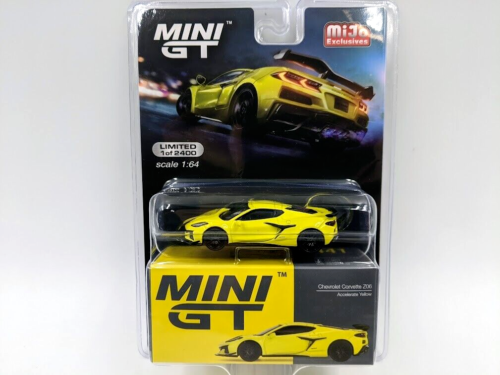 MINI GT Chevrolet Corvette Z06 Mijo exclusivos escala 1:64 coches fundidos a presión modelo de juguete